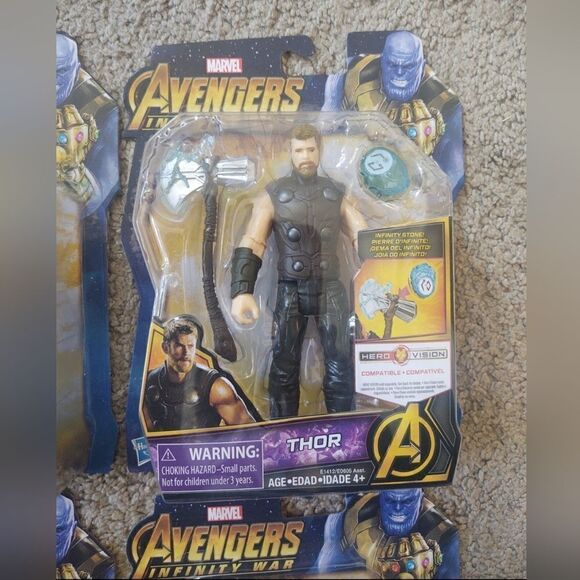 Avengers Infinity War IRON MAN, WAR MACHINE, THOR, IRON SPIDER FIGURES BRAND NEW - Picture 3 of 6